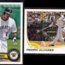PEDRO ALVAREZ 2011 Topps #95 + 2013 Topps #517.  PIRATES