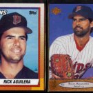 RICK AGUILERA 1990 Topps #711 + 1996 Upper Deck #369.  TWINS