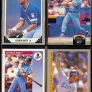 GEORGE BRETT (4) Card Lot (1991 - 1993).  ROYALS