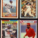 PEDRO GUERRERO (4) Card Odd Ball Lot (1987, 1988 + 1990).  DODGERS / CARDS