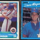 DAVE MAGADAN 1988 Score Young Stars #23 of 40 + 1990 Donruss Best #56.  METS