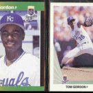 TOM GORDON 1989 Donruss Best #287 + 1990 Leaf #14.  ROYALS