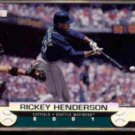 RICKEY HENDERSON 2001 Stadium Club #89.  MARINERS