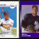 ROYCE CLAYTON 1991 Impel #303 + 1989 Star #96.  SHREVEPORT / ALBANY