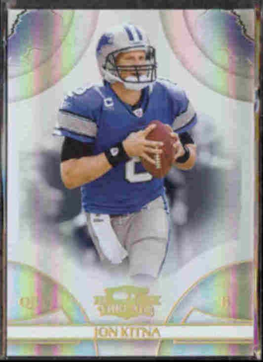 JON KITNA 2008 Donruss Threads #'d Insert 134/250. LIONS