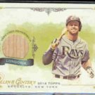 EVAN LONGORIA 2014 A+G Game Used Insert FSR-EL.  RAYS
