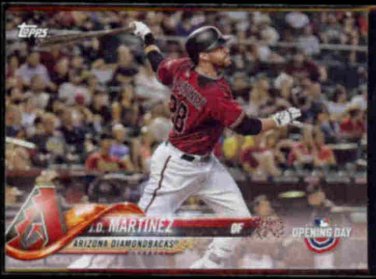 J.D. MARTINEZ 2018 Topps Opening Day #10.  RED SOX