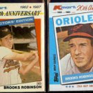 BROOKS ROBINSON 1987 Topps KMart + 1982 Topps KMart.  ORIOLES