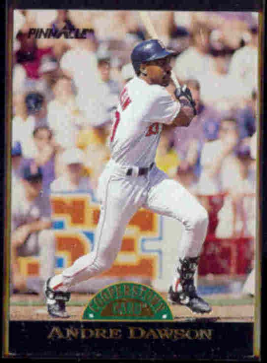 ANDRE DAWSON 1993 Pinnacle Cooperstown Insert #11 of 30. RED SOX