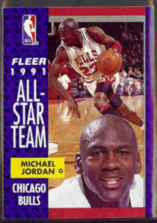 91 fleer michael jordan all star