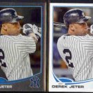 DEREK JETER 2013 Topps Chrome #10 w/ sister #2.  YANKEES