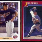 JACK MORRIS 1991 UD #736 + 1991 Score Traded #74T.  TWINS