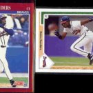 DEION SANDERS 1991 Score Traded #34T + 1991 UD #743.  BRAVES