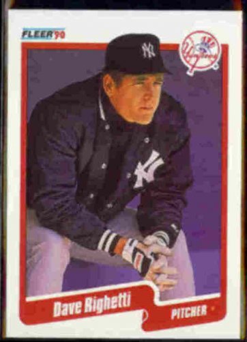 DAVE RIGHETTI 1990 Fleer #453.  YANKEES