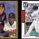 DAVID ORTIZ 1998 Topps Prospects #257 + 2014 Panini Donruss #271.  TWINS / RED SOX