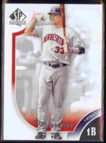 JUSTIN MORNEAU 2009 Upper Deck SP Authentic #33.  TWINS