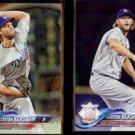 CLAYTON KERSHAW (2) 2018 Topps #350 + #59.  DODGERS