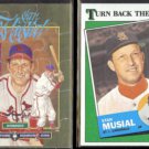 STAN MUSIAL Donurss Mini Puzzle + 1988 Topps TBTC.  CARDS