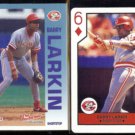 BARRY LARKIN 1992 Fleer 7/11 The Performers Insert + 1990 U.S Card Co.  REDS