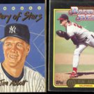 JIM ABBOTT 1992 Donruss Gallery of Stars Insert + Topps Best Gold Insert.  NYY / CALF