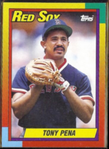 TONY PENA 1990 Topps Traded #90T.  BOSTON