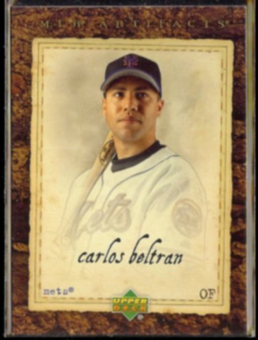 CARLOS BELTRAN 2007 Upper Deck Artifacts #56.  METS
