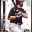 TODD HELTON 2010 Toppstown Insert #TTT17.  ROCKIES
