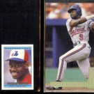 MARQUIS GRISSOM 1992 Donruss Cracker Jack mini + 1992 Donruss SE GOLD Insert.  EXPOS