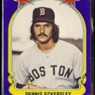 DENNIS ECKERSLEY 1981 Fleer Star Sticker #34.  RED SOX