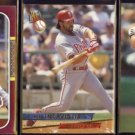 PETE INCAVIGLIA (3) Card Lot (1987, 1992 + 1993).  TEX / PHIL / HOUS