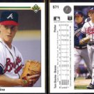 TOM GLAVINE (2) 1990 Upper Deck #571.  BRAVES