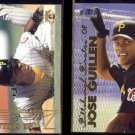 JOSE GUILLEN 1998 Pacific #395 + 1999 Fleer Tradition #135.  PIRATES