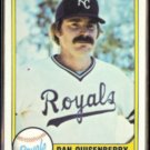 DAN QUISENBERRY 1981 Fleer #31.  ROYALS