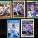 KEVIN SEITZER (5) Card Lot w/ GOLD + Odds (1988 - 1992).  ROYALS