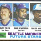 DAVE HENDERSON 1982 Topps Future Stars #711.  MARINERS