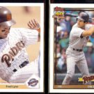 FRED LYNN 1991 Upper Deck #273 + 1991 Topps #586.  PADRES