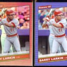 BARRY LARKIN 2020 Panini Donruss Red Foil Insert #211 w/ sister.  REDS