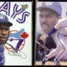 DEVON WHITE 1993 Studio #60 + 1993 Leaf #297.  BLUE JAYS