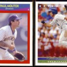 PAUL MOLITOR 1990 Score Super Star #98 + 1993 Upper Deck #333.  BREWERS