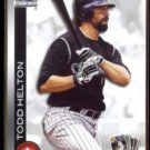TODD HELTON 2010 Toppstown Insert #TTT17.  COLORADO