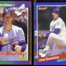 OREL HERSHISER 1989 Donruss 59 + Counting + 1991 Donruss.  DODGERS