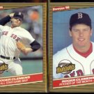 ROGER CLEMENS (2) 1986 Donruss Highlights Glossy #26 + #6.  RED SOX