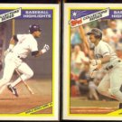 JIM RICE (2) 1987 Topps Highlights Glossy #27 + #5 of 33.  RED SOX