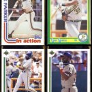DAVE PARKER (4) Card Lot (1982, 1990 + 1991) 4 - Teams.  PITT / OAK / MILL / CALF