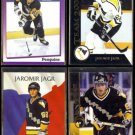 JAROMIR JAGR (4) Card Lot (1991 - 1994).  PENGUINS