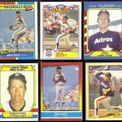MIKE SCOTT (6) Card Odd Lot (1987  + 1988).  ASTROS