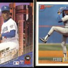 PEDRO MARTINEZ 1993 Leaf #163 + 1993 Bowman #154.  DODGERS