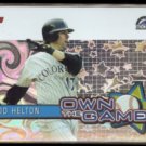 TODD HELTON 2004 Topps Own The Game Insert #O62.  ROCKIES