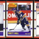 BRETT HULL (3) Card 1990 Score Lot #'s - 366, 346 + 317.  BLUES