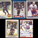 PAT LaFONTAINE (5) Card Lot (1989 - 1991).  ISLANDERS